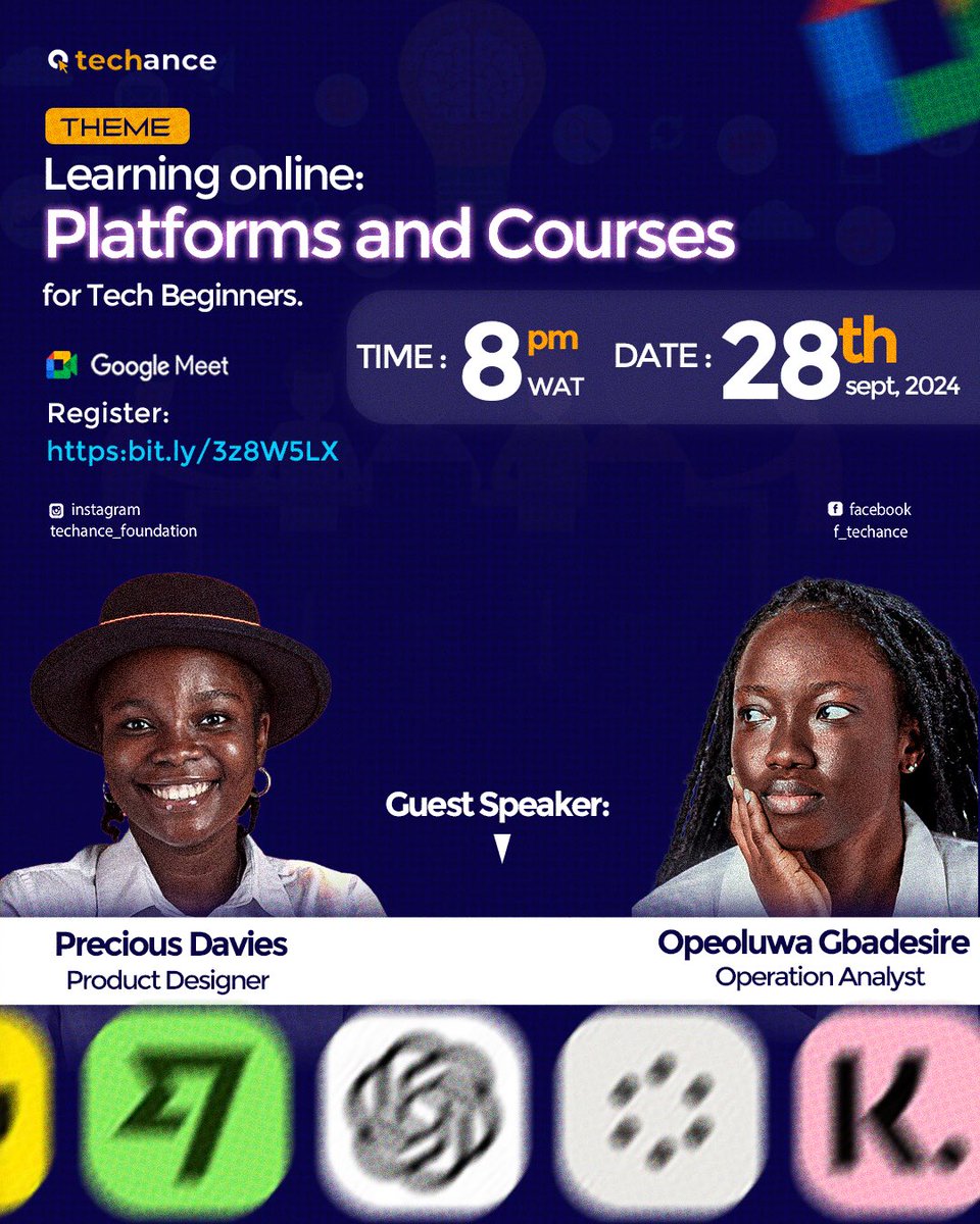 TechanceF's tweet photo. Learning is not attained by chance, it must be sought for with ardor and attended to with diligence.” - Abigail Adams

Join us in this month's webinar as our speakers guide us in this path https://t.co/DFPBNDCVBH