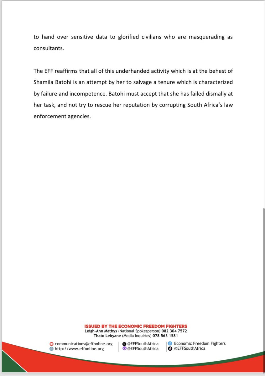 EFFSouthAfrica's tweet image. Eff Statement On The National Prosecuting Authority’s Confirmation That Paul Pretorius And Matthew Chaskalson Are Appointed To Prosecute Zondo Commission Cases

- The NPA in either instance has blatantly lied to the people of South Africa, affirming the EFF that the attempt for…