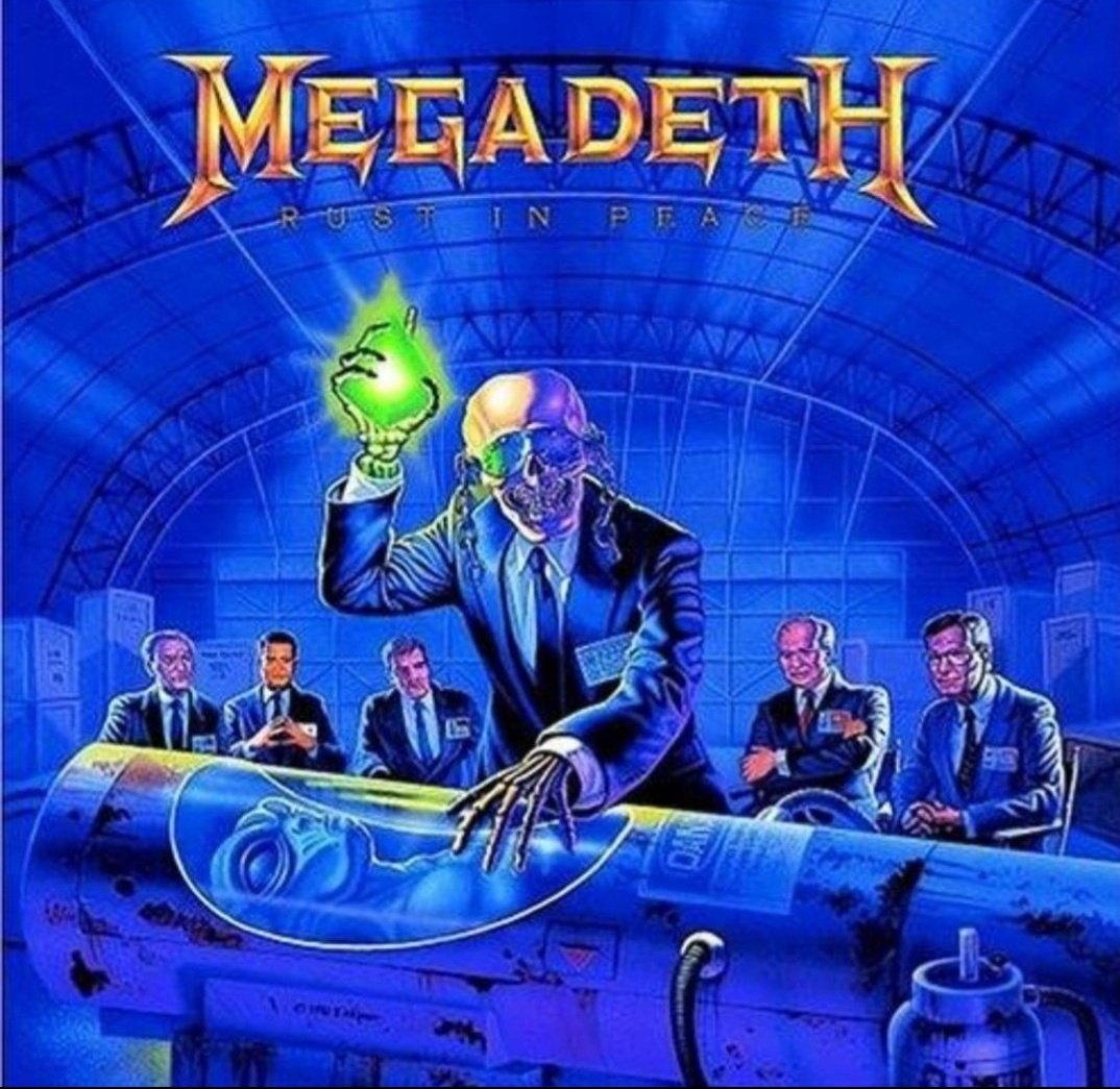 HeavyMetal_999's tweet photo. September 24, 1990. The 4th studio album of the band MEGADETH, called ''Rust in Peace'', is published. Rust in Peace marked the debut of guitarist Marty Friedman and drummer Nick Menza, who replaced Jeff Young and Chuck Behler, respectively, in 1989.
How  do you rate this album? https://t.co/nIt4m6bxpw