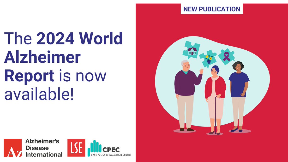 The 2024 World Alzheimer Report is out! 🌍

We have partnered with <a href="/AlzDisInt/">ADI</a> to follow up on attitudes to #dementia since the 2019 report. 📚

See what has changed + how we can do reduce #dementia stigma: 👉lse.ac.uk/cpec/news/war2…

#WorldAlzheimersDay #WorldAlzheimersMonth