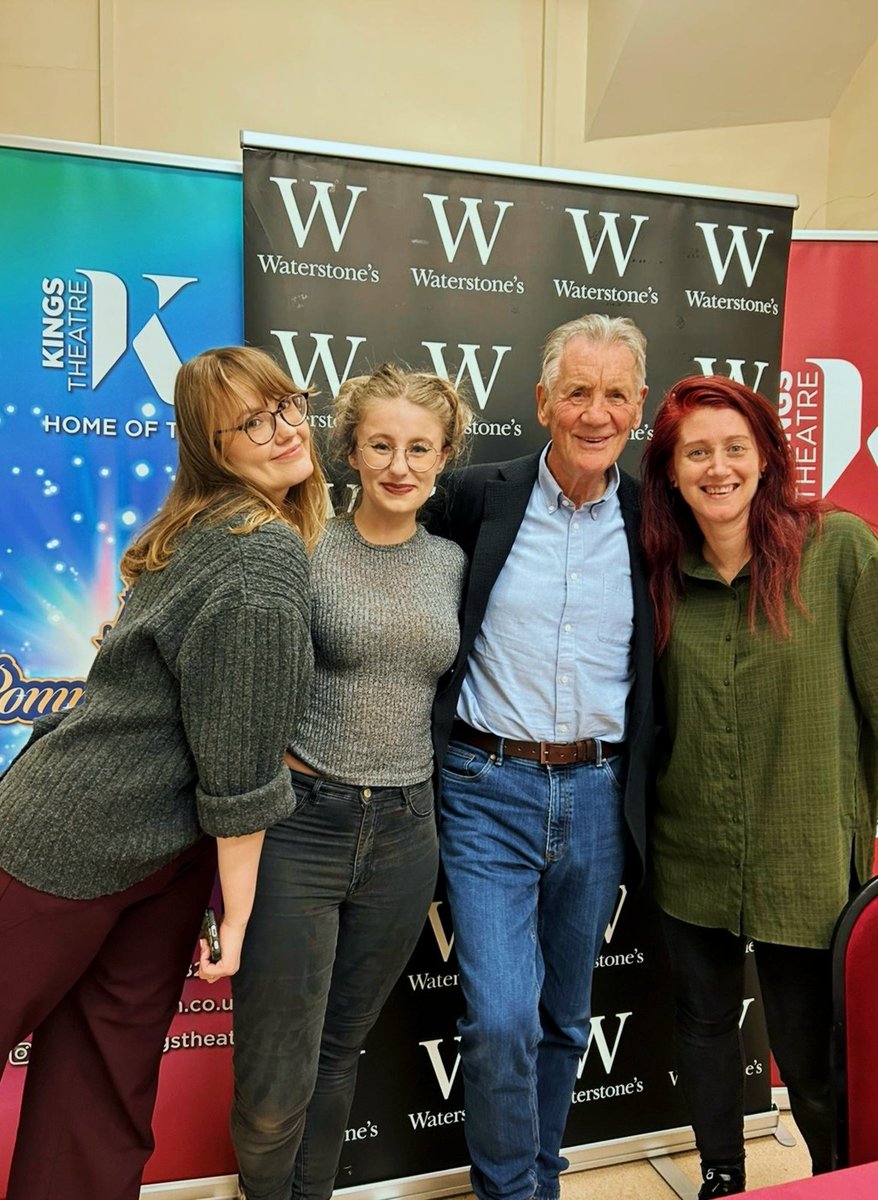 A total joy to run a book stall and do a pre-signing with Michael Palin at <a href="/KingsTheatre/">Kings Theatre</a> last night. Three very starstruck booksellers did their best to keep their cool!