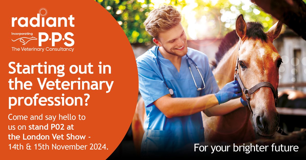 Starting out as a vet? For specialist advice contact us today. Visit us at stand P02 at the <a href="/VetShow/">Vet Shows</a>
email veterinary@radiantfinancial.co.uk or visit radiantfinancial.co.uk/vets. 
#LondonVetShow #Radiantfinancial #PPS #Vets #Veterinary #Financialplanning #LVS2024