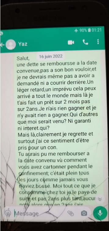 BistrotMartyrs's tweet photo. Message envoyé après 2 ans: @BistrotMartyrs @Bistrot82 @CaveGourmande @MaachaYazid https://t.co/8gc4jkJFFQ