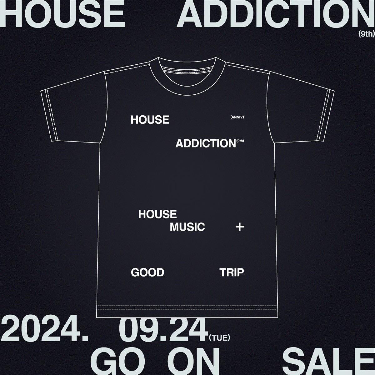 _HouseAddiction's tweet photo. 【House Addiction】
9th Anniv

OPEN 20:00〜　

1st drink 1,000yen https://t.co/0GXjhNnUoU