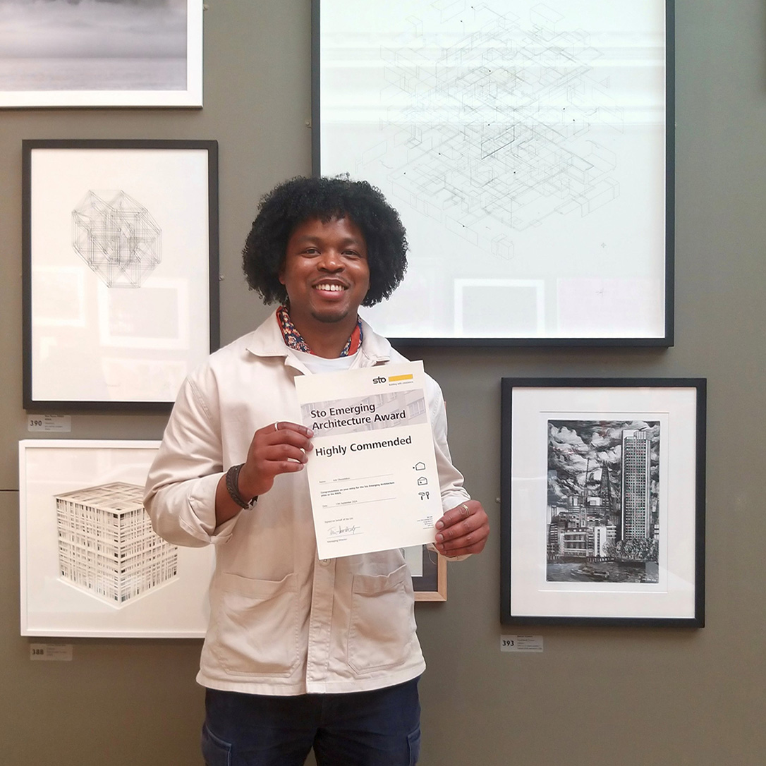 StoLtd's tweet photo. Two highly commended certificates awarded to Ade Olaosebikan and also Michael Paul Lewis for their architectural entries into the Sto Emerging Architecture Prize at the @RWABristol. The breadth of entries was staggering - why not check them out at The RWA Annual Open Exhibition! https://t.co/r9MMX5dfKA