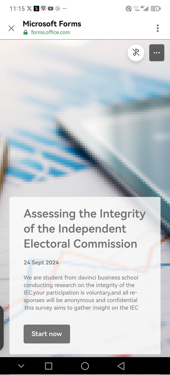 imThekiso's tweet photo. https://t.co/T3Jk13Mb4o
As part of my research on assessing the integrity of the independent electoral commission (IEC ),my team &amp; i are conducting a brief survey to gather valuable insights.your participation is crucial &amp; would greatly contribute to the success of this study. https://t.co/WOShBDk95T