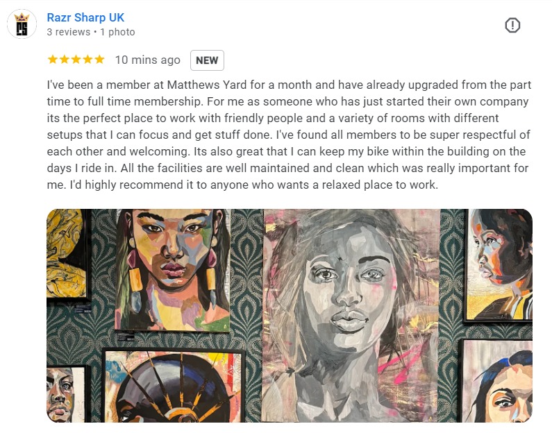 Ahh this workspace review 🥹

Affordable coworking from £45 per month, just off Surrey Street market. Find out more here: matthewsyard.com/join