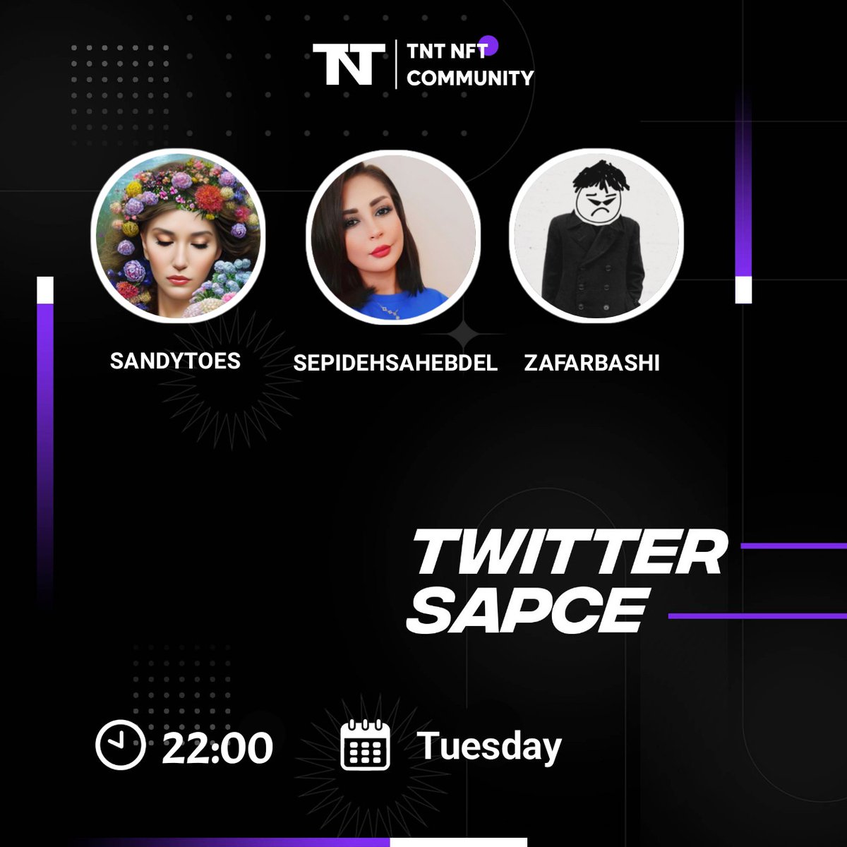 ▪️A bout Ai world's book and omniflix community

▪️Twitter Space Tonight 22:00 
▪️Set Reminder 

🗣 Host : <a href="/tntnftclub/">tntnftclub</a> <a href="/sepidehsahebdel/">Sepideh Sahebdel</a> 
🗣 Guest : <a href="/Sandytoes2211/">Sandytoes2211ᴺᶠᵀ</a> 

Link Space ⬇️
