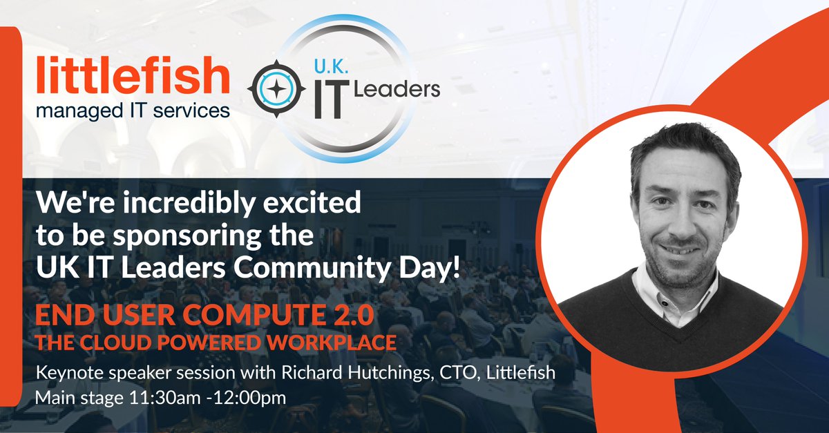 Excited to share that Littlefish CTO, Richard Hutchings, will keynote at UK IT Leaders Community Day on 25th Sept, Birmingham!

His talk, "EUC 2.0: The Cloud-Powered Workplace", will explore AI-driven end-user computing.

Learn more: ukitl.co.uk

#UKITLeaders
