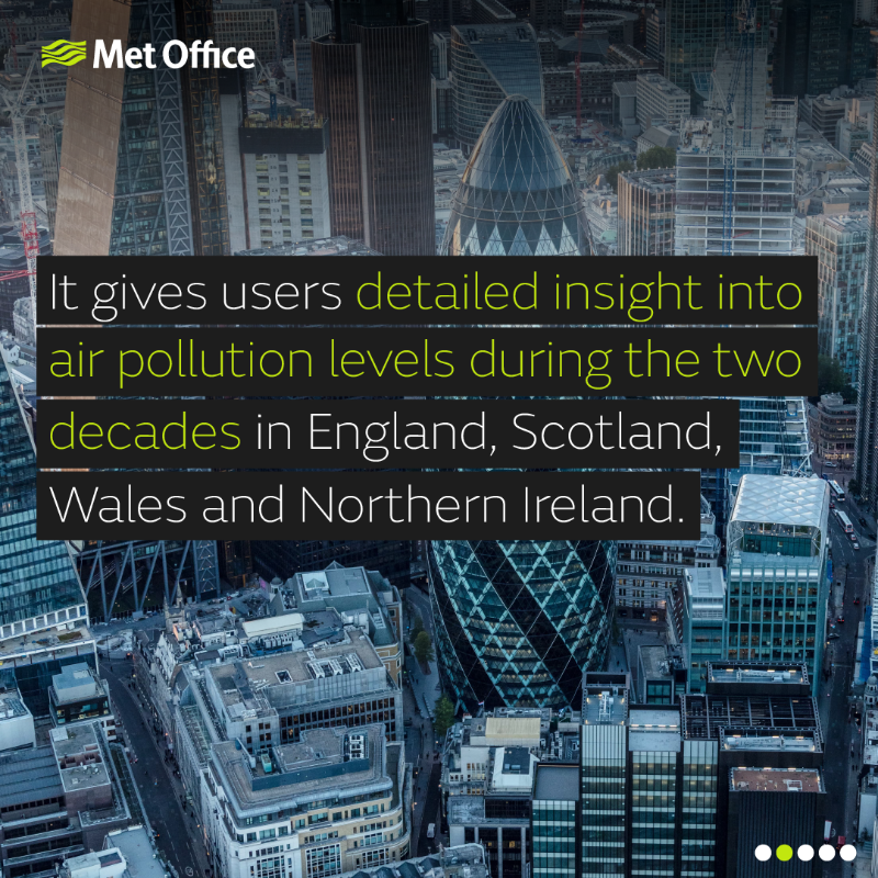 MetOffice_Sci's tweet photo. Today we’re launching the @MetOffice Air Quality Data Portal.

It provides free access to nearly two decades of air quality data.

We’re helping users to understand the impacts of air pollution to improve air quality for a healthier future.

More ⤵️

@UK_CleanAir @esriuk