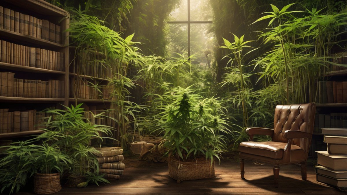graukaue's tweet photo. Episode #GK042 | Drei Hanfpflanzen im Paragraphendschungel
Das Video auf YouTube: https://t.co/NJKK6RyytR 
#Cannabis #Hanf #CanG #Cannabisgesetz #Graukaue1 #Kurvenschubser 
Bild erstellt mit @leonardoai https://t.co/VpK1QusmpJ