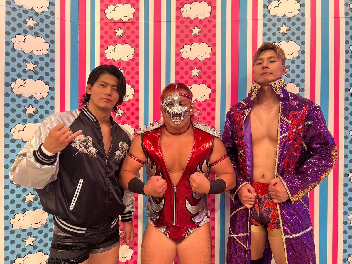 alljapan_pw's tweet photo. 【メディア出演情報】

安齊勇馬選手、本田竜輝選手、綾部蓮選手、斉藤レイ選手があす放送のテレビ朝日「かまいガチ」に登場！

📺 テレビ朝日「かまいガチ」
🗓️9月25日(水)23:15〜23:45

ぜひご覧ください！

#ajpw https://t.co/VJFSCkP2SQ