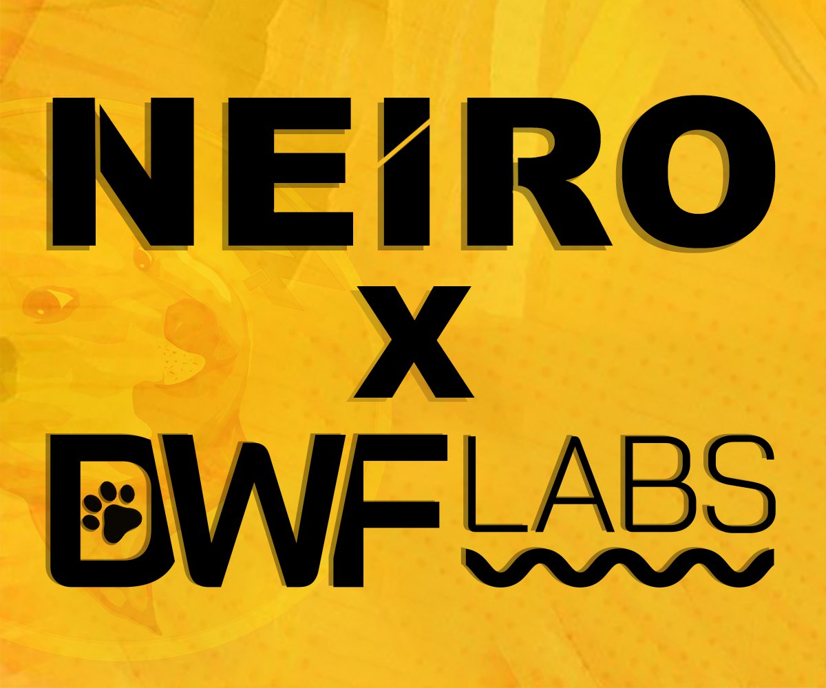 neiro's tweet photo. Happy to announce that @DWFLabs is now part of our vibrant community and excited to work together to solidify $Neiro as one of the most successful memecoin projects in crypto! https://t.co/UUgOd1cyig
