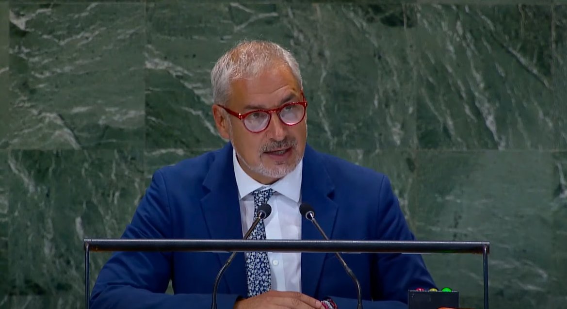 Ernesto Ottone R. (@ernestoottoner) on Twitter photo Honored to address the UN General Assembly on behalf of DG <a href="/AAzoulay/">Audrey Azoulay</a>.
<a href="/UNESCO/">UNESCO 🏛️ #Education #Sciences #Culture 🇺🇳</a> advocates for human-centred development, from universal access to #education, scientific cooperation to peacebuilding through #culture. Investment into people unlocks a fairer, more prosperous future. Honored to address the UN General Assembly on behalf of DG <a href="/AAzoulay/">Audrey Azoulay</a>.
<a href="/UNESCO/">UNESCO 🏛️ #Education #Sciences #Culture 🇺🇳</a> advocates for human-centred development, from universal access to #education, scientific cooperation to peacebuilding through #culture. Investment into people unlocks a fairer, more prosperous future.
