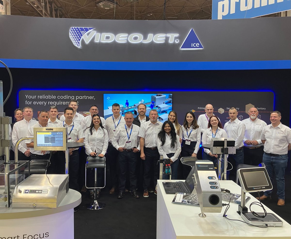 We’re all set up and ready to go here at PPMA, NEC, Birmingham, so come and say ‘Hi👋’ to us on E30.
It’s not too late to get your free ticket for the event: ow.ly/BqiG50Tu4Mu

#VideojetandICE #PPMA #Tradeshow #Videojet #MarkingandCoding