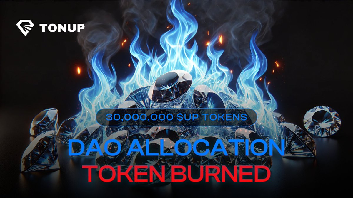 🔥 We are pleased to announce the permanent destruction of tokens from the DAO allocation, resulting in a 30% reduction in the circulating supply of $UP tokens. 

🌐 This significant action follows the unanimous approval of the proposal by our community, demonstrating our