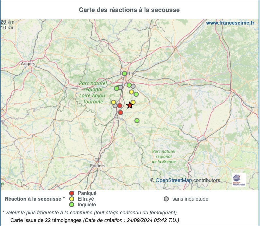 FranceSeisme's tweet photo. #Séisme W de Manthelan (dép. 37, le 24/09/2024 à 5h42 locale, M=3,8) selon CEA-DASE

Apportez votre témoignage aux scientifiques
https://t.co/PzqlLrIFtx https://t.co/MUY7qJQT0b