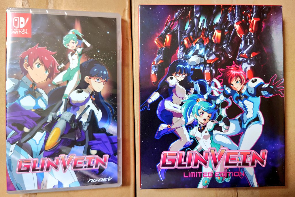 今日の購入品その1は、Nintendo Switchの『Gunvein (ガンヴェイン)』の
