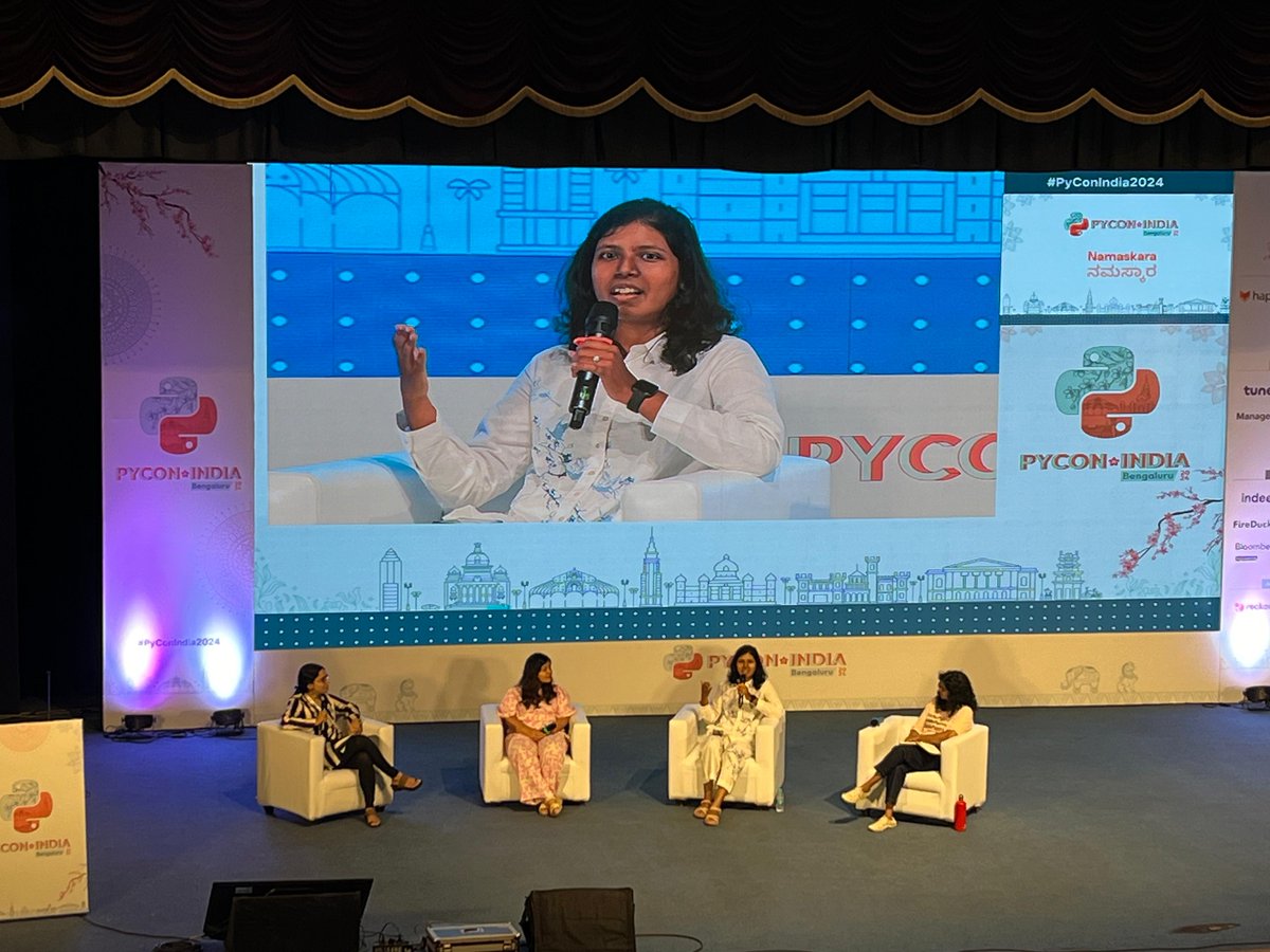 BhavaniRavi_'s tweet image. A glorious weekend @pyconindia
Showing up on stage, presenting what you do and
Presenting what you stand for.
Thanks to all the organizers, volunteers, sponsers and audience for this wonderful engagement