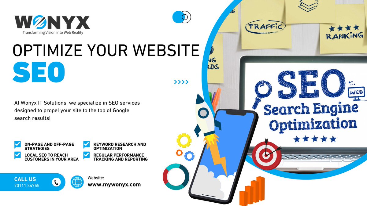 WonyxItsolution's tweet image. Are you struggling to get your site noticed? Our expert #SEOservices are here to help! At #WonyxITSolutions, we specialize in strategies that drive your #website to the top.
Contact us now:
7011134755 | mywonyx.com/seo-agency-aus…
#SEO #SEOexpert