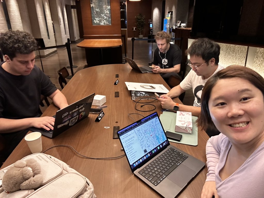 theweb3jess's tweet photo. Jet lagged and team assemble work till 3am 😂
@helloblockus squad reassembles in Tokyo!
We’re in Dormy Inn Shibuya, come say hi! 👋👋👋 https://t.co/QCNBwBxpXl