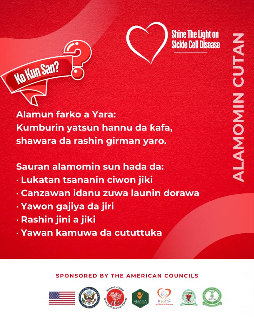 Social media Awareness 

#SickleCellAwarenessMonth 
#KLYES 
#YESAlumni