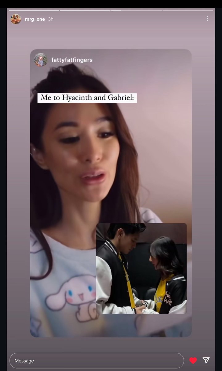 sngapsirk9's tweet photo. Tita Marge (Hya's mom) reposted these stories about HyGab made me at ease. Tita Marge also believed in the goodness of Gab. She's there to support them and is with us homies encouraging them both to keep going, let's support HyGab in all ways homies 
#HyacinthCallado #GabLagman https://t.co/C9cSvI96t5