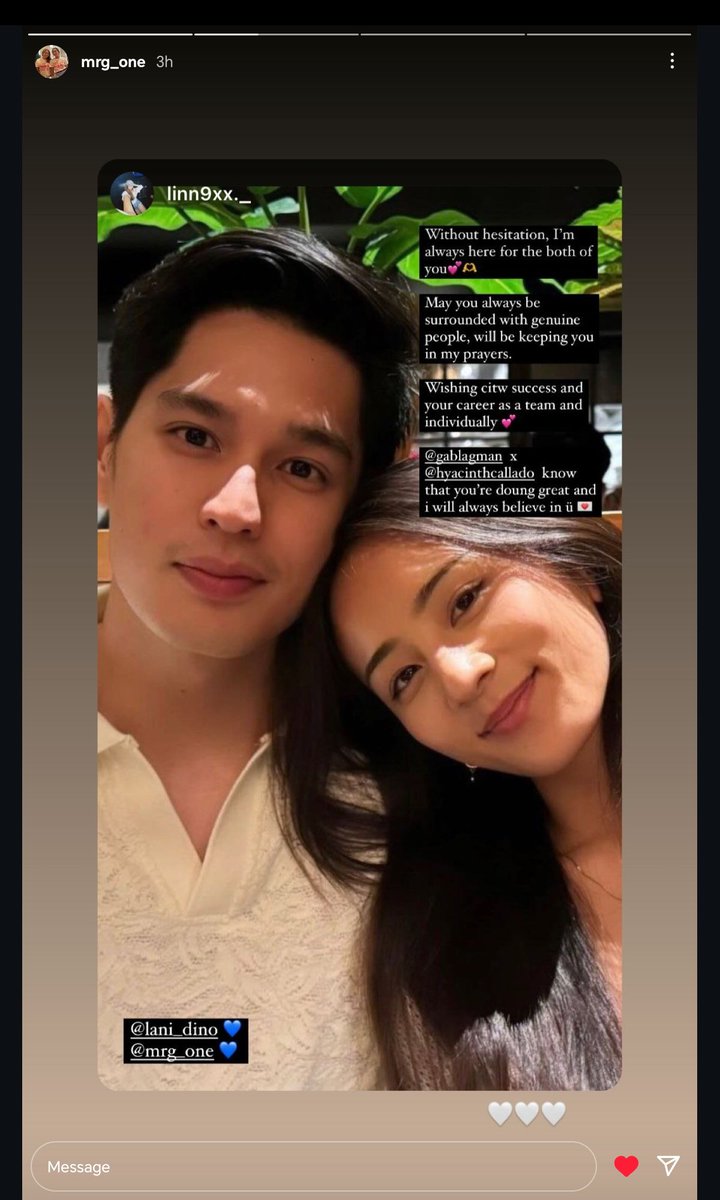 sngapsirk9's tweet photo. Tita Marge (Hya's mom) reposted these stories about HyGab made me at ease. Tita Marge also believed in the goodness of Gab. She's there to support them and is with us homies encouraging them both to keep going, let's support HyGab in all ways homies 
#HyacinthCallado #GabLagman https://t.co/C9cSvI96t5