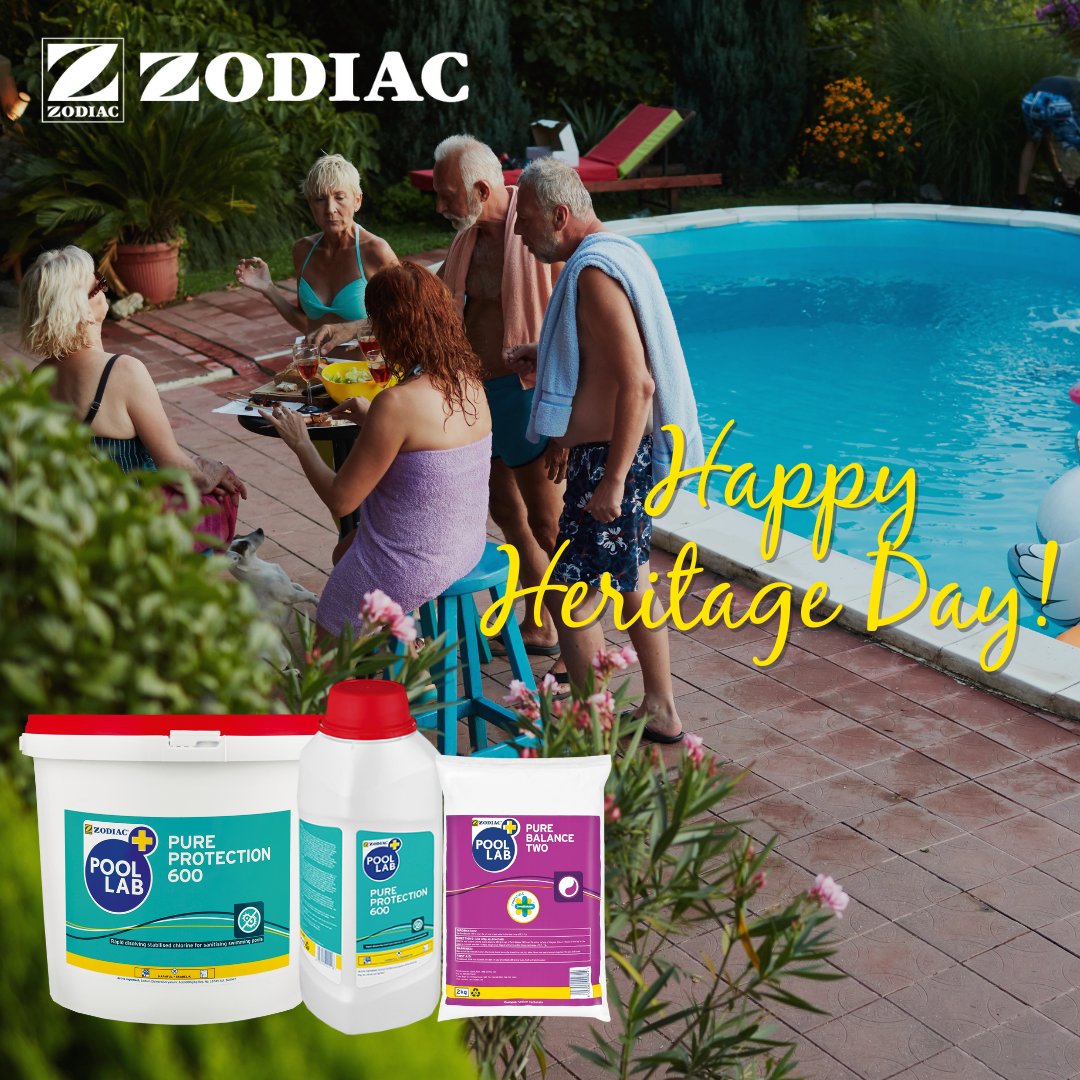 Zodiac_ZA's tweet image. 🌍✨ Celebrate Heritage Day with pride! 

Keep your pool sparkling blue as you enjoy the rich cultural vibes of South Africa. With Zodiac’s Pure Protection range, pool care is effortless—just as it should be!💧

#Zodiac #HeritageDay #SparklingPool #PoolCare #SouthAfrica