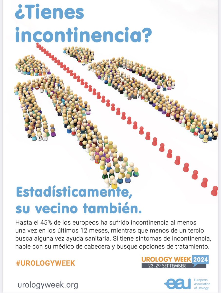 AEU (@infoaeu) on Twitter photo Desde la AEU nos unimos a la iniciativa #urologyweek que este año pone el foco en la #incontinencia una afección urológica común que ha experimentado hasta el 45 % de los europeos <a href="/Uroweb/">European Association of Urology (EAU)</a> Desde la AEU nos unimos a la iniciativa #urologyweek que este año pone el foco en la #incontinencia una afección urológica común que ha experimentado hasta el 45 % de los europeos <a href="/Uroweb/">European Association of Urology (EAU)</a>
