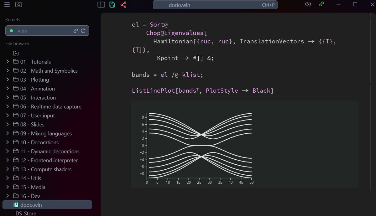SarokaVasil's tweet photo. 💥 Electron application aka WLJS Notebook just got 🔥Hot fix 2.5.6 update🔥 

❗We've run #TBpack Mathematica package on it and that was awesome 🖼️👇

‼️We will release a #WolfLang TBpack as 
#EducationForAll 

#TeraExc #MSCA #MSCAPF #userled #Innovation https://t.co/P7UDNUKHZZ