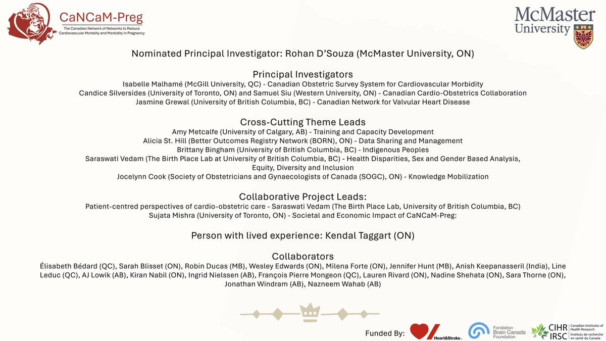 FLOURISH (@labflourish) on Twitter photo We are thrilled to announce that we have secured a $5 million funding from <a href="/HeartandStroke/">Heart & Stroke</a> , in partnership with <a href="/BrainCanada/">Brain Canada</a> and <a href="/CIHR_IRSC/">CIHR</a> . Through this research, we are committed to reducing deaths and serious illness from heart conditions during and between pregnancies🫀🫄 We are thrilled to announce that we have secured a $5 million funding from <a href="/HeartandStroke/">Heart & Stroke</a> , in partnership with <a href="/BrainCanada/">Brain Canada</a> and <a href="/CIHR_IRSC/">CIHR</a> . Through this research, we are committed to reducing deaths and serious illness from heart conditions during and between pregnancies🫀🫄