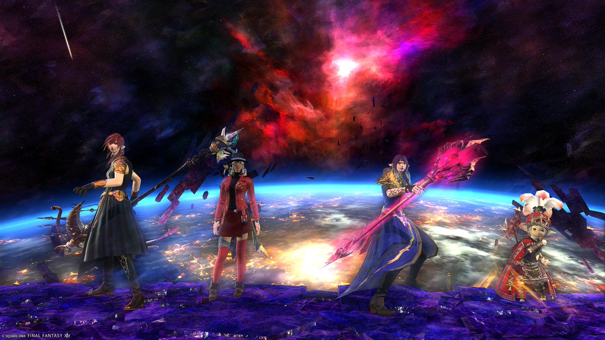 Kana_Yulia's tweet photo. Finished Shadowbringers a few days ago.
Went into Amaurot with @KaroShinArts @DMponVT and AeroOctoInkstics

I still need time to process the emotions 🥲 https://t.co/RCrFUoiivj