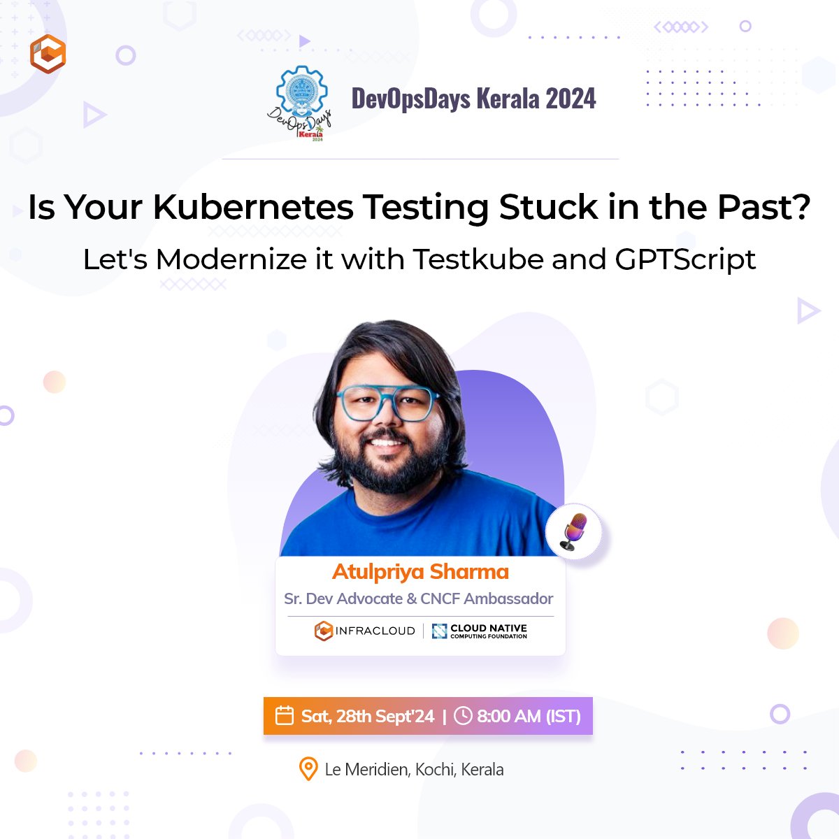 InfraCloud (@infracloudio) on Twitter photo While development technologies are advancing, the testing tech is catching-up fast🏃The question is, are you?
Join <a href="/TheTechMaharaj/">Atulmaharaj 🥑</a> at <a href="/devopsdaysker/">devopsdayskerala</a> to learn how to supercharge #Kubernetes testing using @Testkube_io & <a href="/GPTScript_ai/">GPTScript_ai</a>🧪
Register now👇
devopsdayskerala.in While development technologies are advancing, the testing tech is catching-up fast🏃The question is, are you?
Join <a href="/TheTechMaharaj/">Atulmaharaj 🥑</a> at <a href="/devopsdaysker/">devopsdayskerala</a> to learn how to supercharge #Kubernetes testing using @Testkube_io & <a href="/GPTScript_ai/">GPTScript_ai</a>🧪
Register now👇
devopsdayskerala.in
