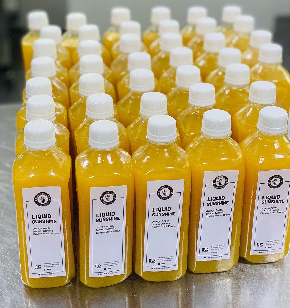 greenadeNG's tweet photo. Start your day with our liquid sunshine juice https://t.co/b0xsm9o15d