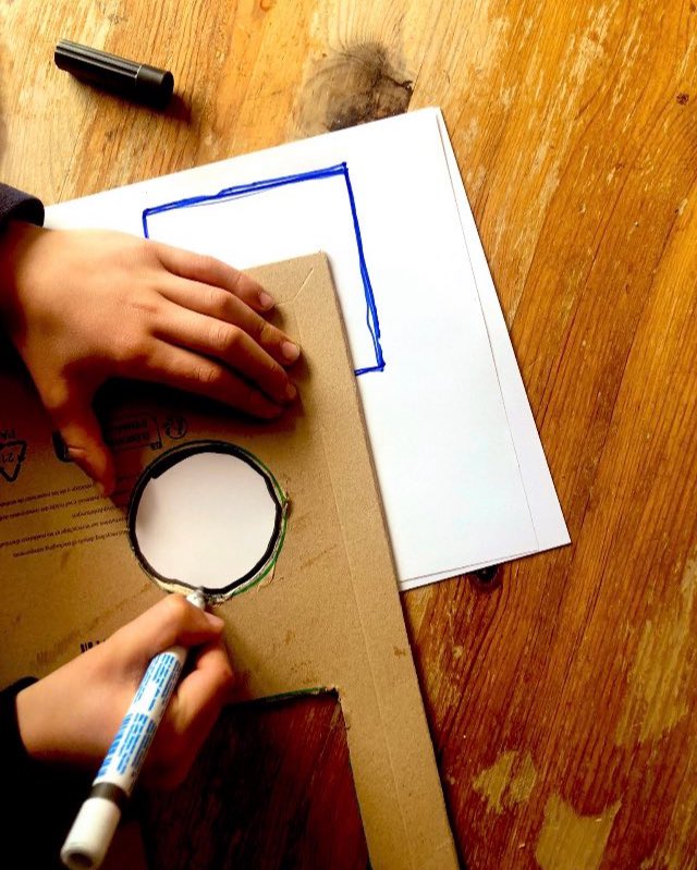 OpyMrs's tweet photo. Continuing our exploration of Walter's Web we are looking at the formation of 2D shapes.
Making our own cardboard templates so children can reinforce the construction of the shape. #shape #2D #EYFS https://t.co/58ltnihunC