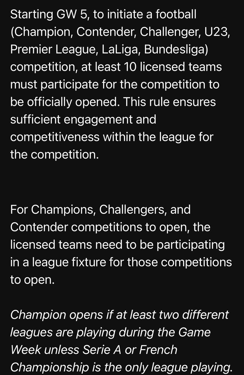 So Champion Europe to be opened on #Sorare GW 12 since this game will be played in the same GW of a LaLiga round? <a href="/soraresupport/">Sorare Support</a> 
16 LaLiga teams + Atalanta!