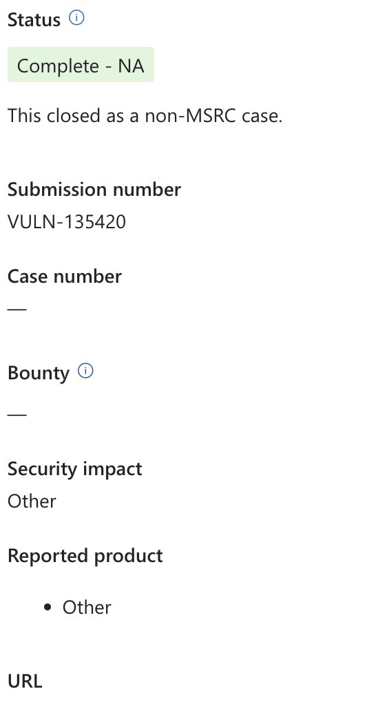darshanhackz's tweet image. Open Redirect on microsoft but that was 
out of scope 
🥺🥺
#bug #outofscope #hackin #openredirect #BugBounty #bugbountytips #learn #ethicalhacker #web #Hackingtime #microsoft