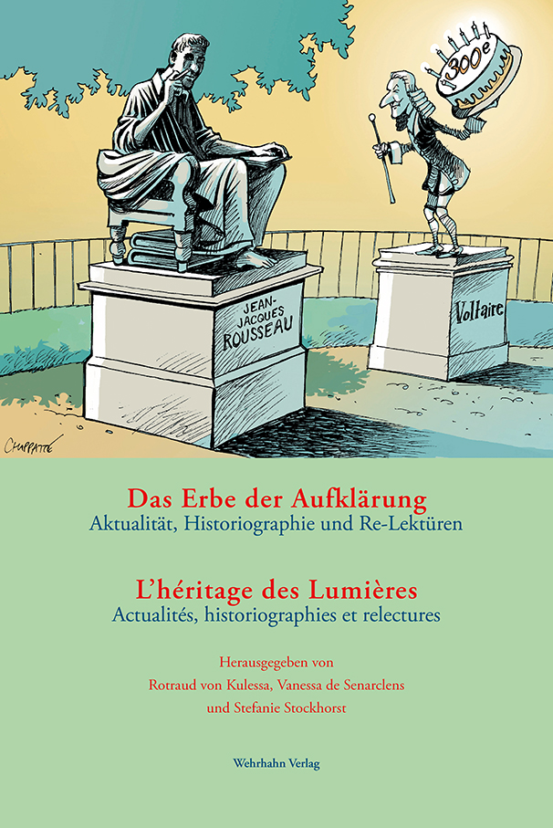 Aufklärung ist nötig, die Erforschung der Aufklärung ist nötig. Nun ist ein neuer Band erschienen: Das Erbe der Aufklärung herausgegeben von Stefanie Stockhorst.