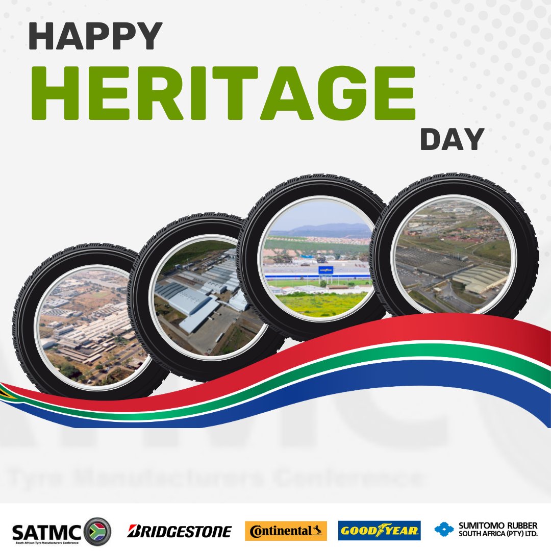 #HeritageDay: SA’s heritage is rooted in our diverse culture. <a href="/satmc_tyres/">South African Tyre Manufacturing Conference</a> highlights the legacy of our four member companies with a history of over 100 years in the local tyre manufacturing industry makes them part of South African culture and heritage.
#homegrown #drivinglocal