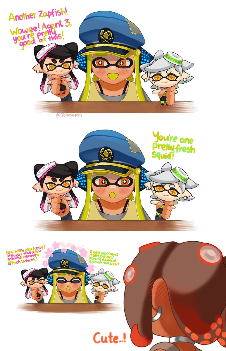 captain 3 likes the plushies *´ω`*
#Splatoon