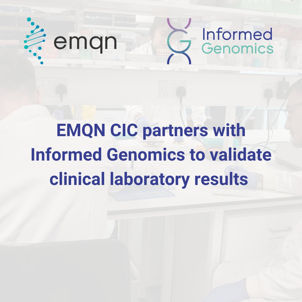 We are delighted to announce our collaboration with @EMQN CIC to provide tumour profiling to support its quality assurance services, delivering comprehensive next-generation sequencing (#NGS) services. hubs.ly/Q02QT6h70 @GetInformed