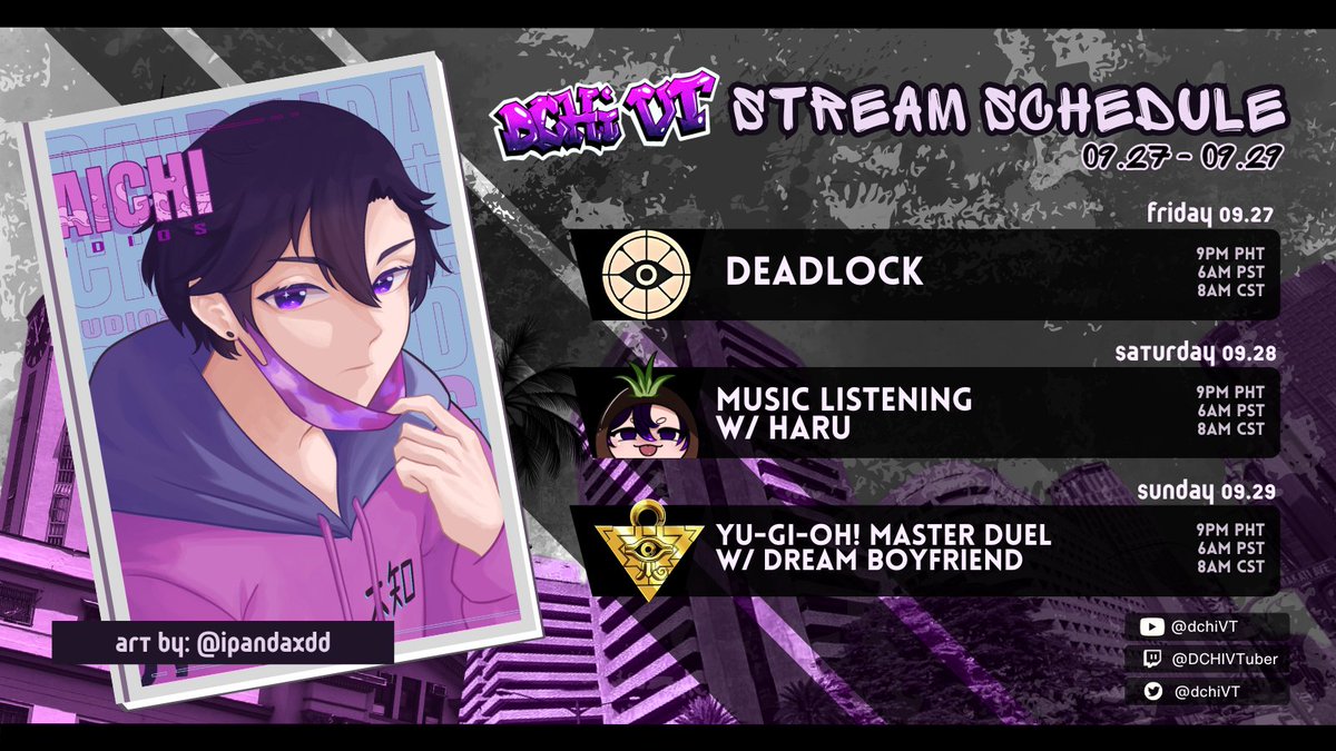 dchiVT's tweet image. 🌆09.27 to 09.29 Stream Schedule🌆

"𝕯𝖎 𝖗𝖎𝖓 𝖆𝖐𝖔 𝖐𝖎𝖑𝖆𝖑𝖆 𝖓𝖌 𝖒𝖆𝖞𝖔𝖗 𝖓𝖆𝖒𝖎𝖓, 𝖕𝖊𝖗𝖔 𝖔𝖐𝖆𝖞 𝖑𝖆𝖓𝖌 𝖞𝖚𝖓" - 𝕵𝖔𝖓𝖆𝖘 𝕯𝖎𝖈𝖍𝖔𝖘𝖔
----------------------------
🌆twitch.tv/dchivtuber🌆
----------------------------

#PHVTuber | #ENVTuber