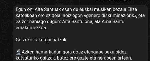 tatutxiki's tweet photo. @berria egunkariko telegram taldeko sarreren #osofan
Beraz, gomendioa: oraindik ez bazarete harpidetu ez dakizue zer galtzen ari zareten :)

Gaurkoan...  😂😂 https://t.co/E8qE6Va906