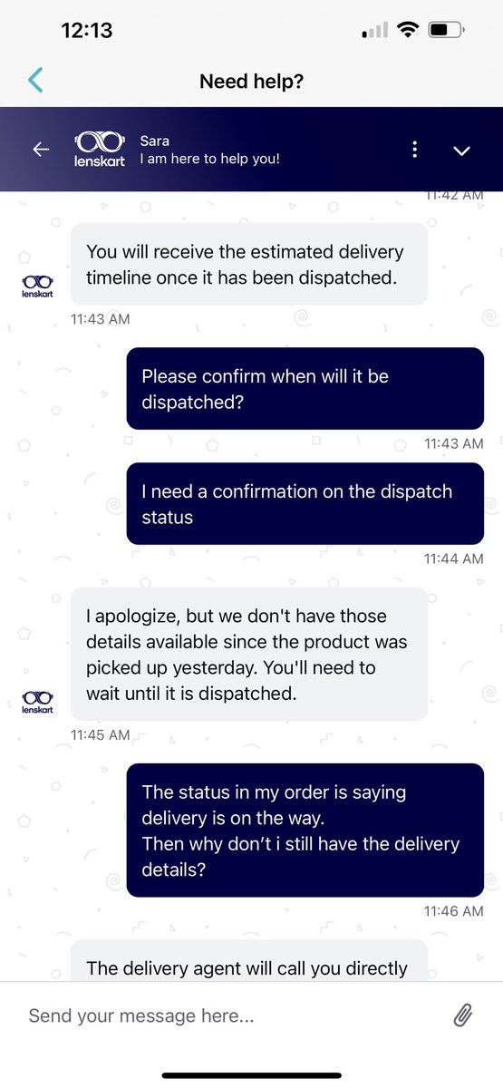 iamavilash's tweet photo. Hi Peyush, when you’re done saving the world and helping millions &amp; appearing on tv shows and podcasts, can you please also work on enhancing better supply chain and offering slightly more professional customer service? Please see screenshots (1/1)

@peyushbansal @Lenskart_com https://t.co/cGPcYDXlP6