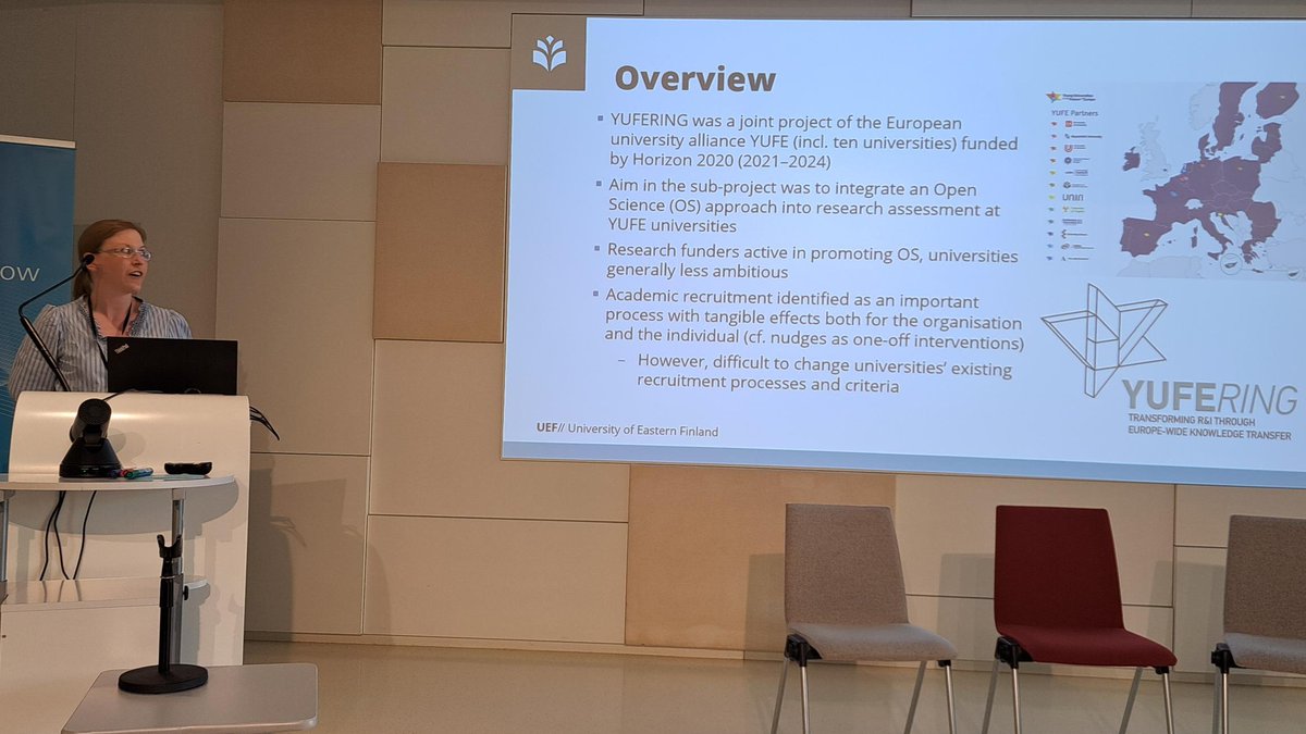 Maria Pietilä (@maria_pietila) on Twitter photo Was happy to share insights from the YUFERING project of <a href="/AllianceYufe/">YUFE - Young Universities for the Future of Europe</a> in the #STI2024 on a panel about open science-aware academic career assessments by <a href="/RushforthAlex/">Alex Rushforth</a> & <a href="/PolonenJanne/">Janne Pölönen @jannepolonen@mstdn.social</a>. Thanks to all colleagues, incl. <a href="/evamen/">Eva Méndez</a>, <a href="/JouniKekale/">Jouni Kekäle</a>, <a href="/SZelenika/">Saša Zelenika</a>, <a href="/NuriaBautista7/">Nuria B.</a> & al.! Was happy to share insights from the YUFERING project of <a href="/AllianceYufe/">YUFE - Young Universities for the Future of Europe</a> in the #STI2024 on a panel about open science-aware academic career assessments by <a href="/RushforthAlex/">Alex Rushforth</a> & <a href="/PolonenJanne/">Janne Pölönen @jannepolonen@mstdn.social</a>. Thanks to all colleagues, incl. <a href="/evamen/">Eva Méndez</a>, <a href="/JouniKekale/">Jouni Kekäle</a>, <a href="/SZelenika/">Saša Zelenika</a>, <a href="/NuriaBautista7/">Nuria B.</a> & al.!