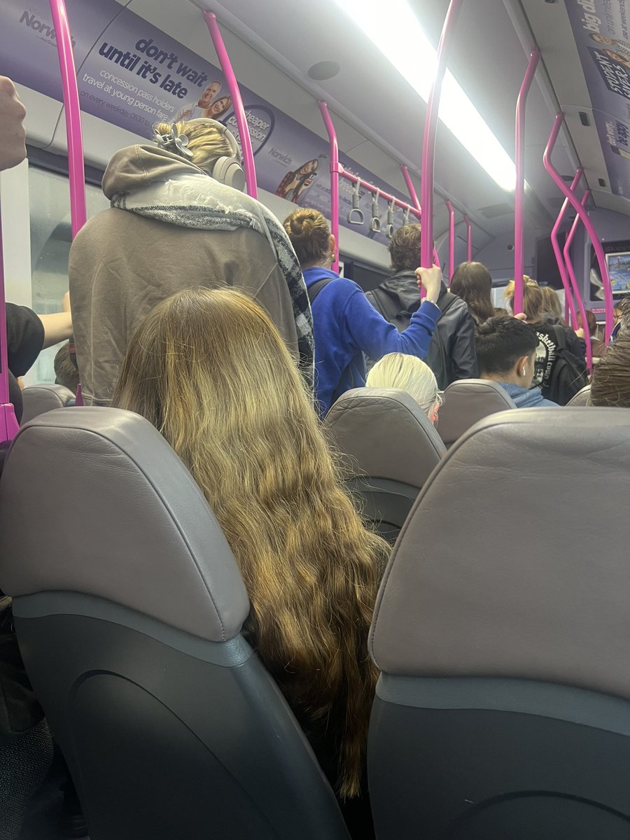 msticfi's tweet photo. @FirstNorwich well a well pack bus this morning where the second bus . standing from back bus to front. 36a harleston to horsford leaves harleston 7:21. https://t.co/abE42GvUJ4