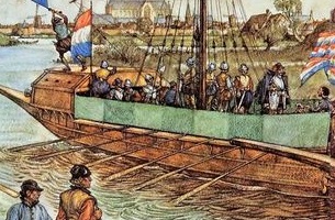 Vandaag in 1574 besluiten de Staten van Holland dat de stad #Gouda 50 roeiers en 50 pioniers moet leveren voor de geuzenvloot die onderweg naar Leiden is om de stad te ontzetten. #450jaarLeidensOntzet