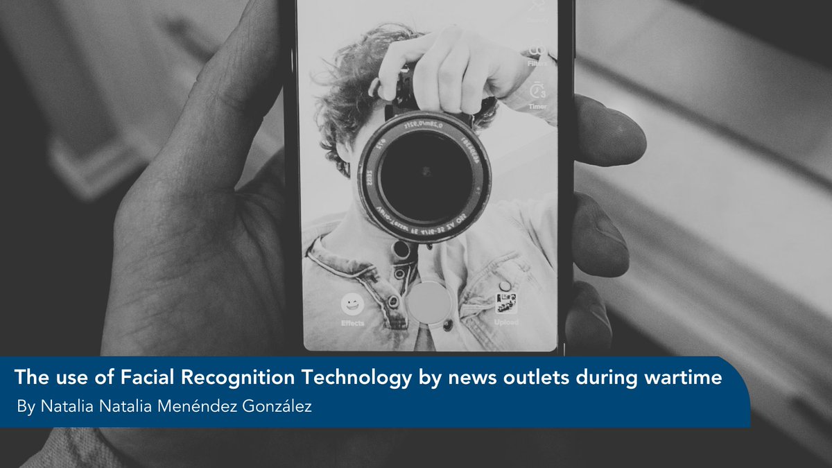 Centre for a Digital Society (@eui_cds) on Twitter photo ⚠️ The use of Facial Recognition Technology (#FRT) in wartime can intensify conflict-related threats ⚠️
✏️ <a href="/NataliaMenndez2/">Natalia Menéndez González (she/her)</a> examines how #FRT is used by #news outlets and stresses the urgent need for clear rules in various contexts.
Via <a href="/The_Digi_Con/">The Digital Constitutionalist</a> 📌 loom.ly/lmYQLzk ⚠️ The use of Facial Recognition Technology (#FRT) in wartime can intensify conflict-related threats ⚠️
✏️ <a href="/NataliaMenndez2/">Natalia Menéndez González (she/her)</a> examines how #FRT is used by #news outlets and stresses the urgent need for clear rules in various contexts.
Via <a href="/The_Digi_Con/">The Digital Constitutionalist</a> 📌 loom.ly/lmYQLzk