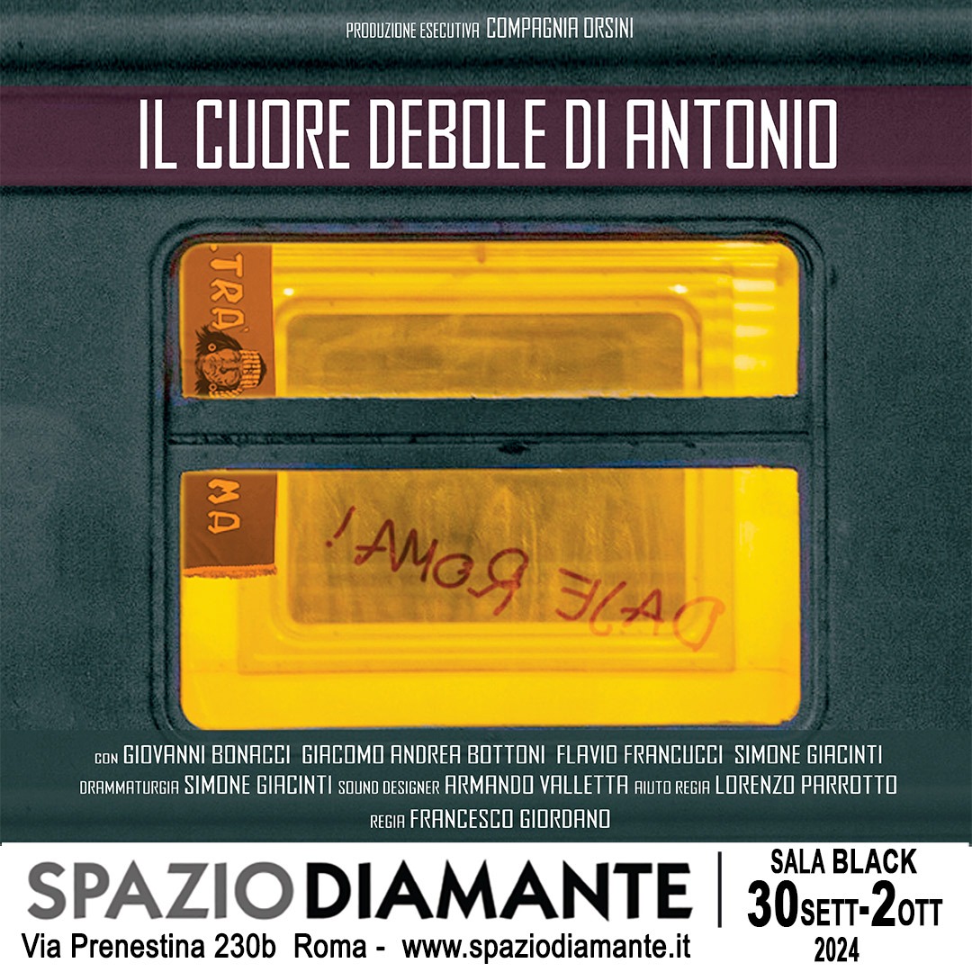 Molto felice. Molto emozionato. Il 30 si debutta. Solo 3 giorni, questa stagione, allo Spazio Diamante. Daje 💪💛❤